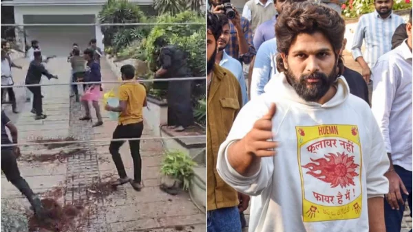 अभिनेता अल्लु अर्जुनको घरमा तोडफोड