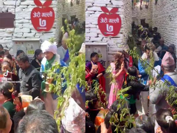अनमोल र आँचललाई ‘जेरी गल्ली’मा भव्य स्वागत